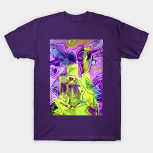 Glass Bottles Abstract 4 T-Shirt